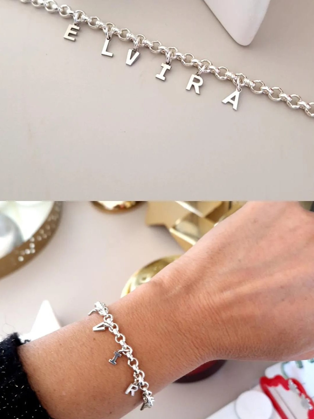 Bracciale Lettere pendenti