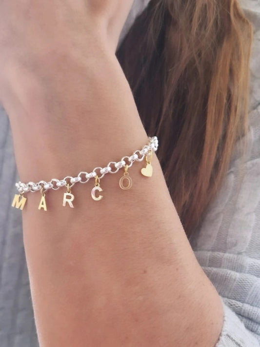 Bracciale Lettere pendenti