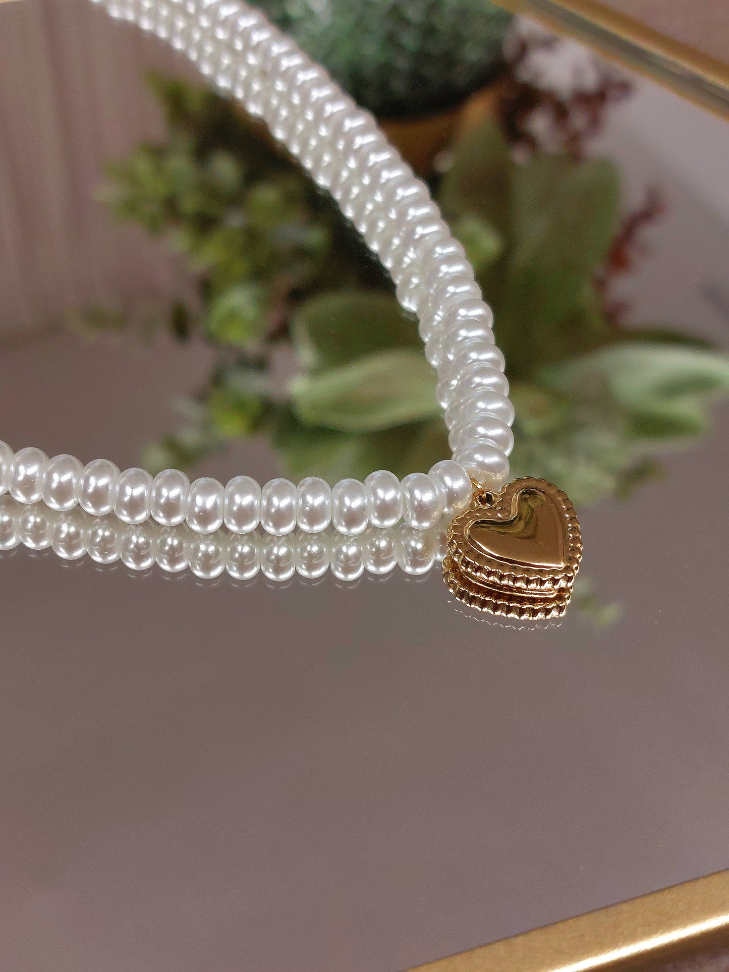 Collana Pearl Heart